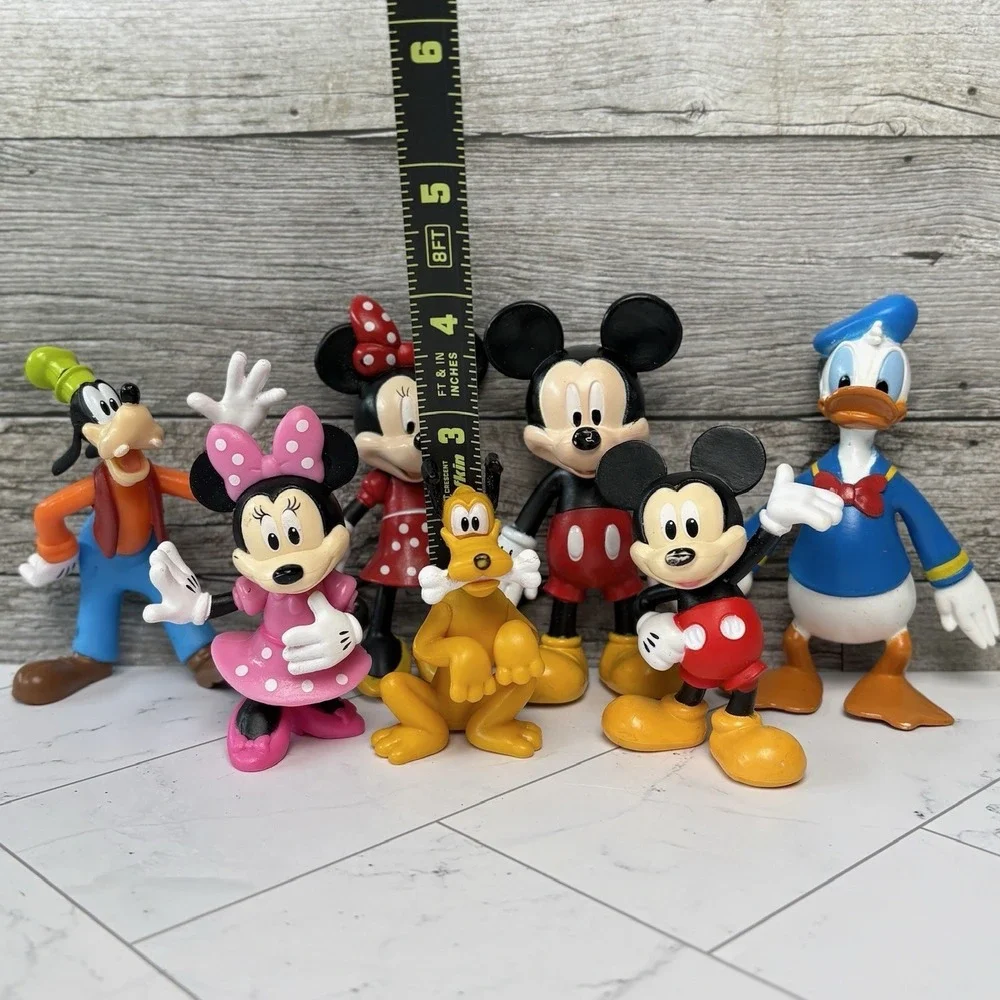 Disney Mickey Mouse & Friends Collectible PVC Figures Minnie Donald Goofy Pluto